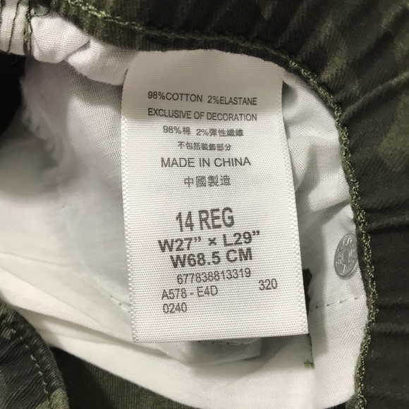 Levi’s | Camo Joggers Jeans For boys sz 16 - Picture 6 of 7